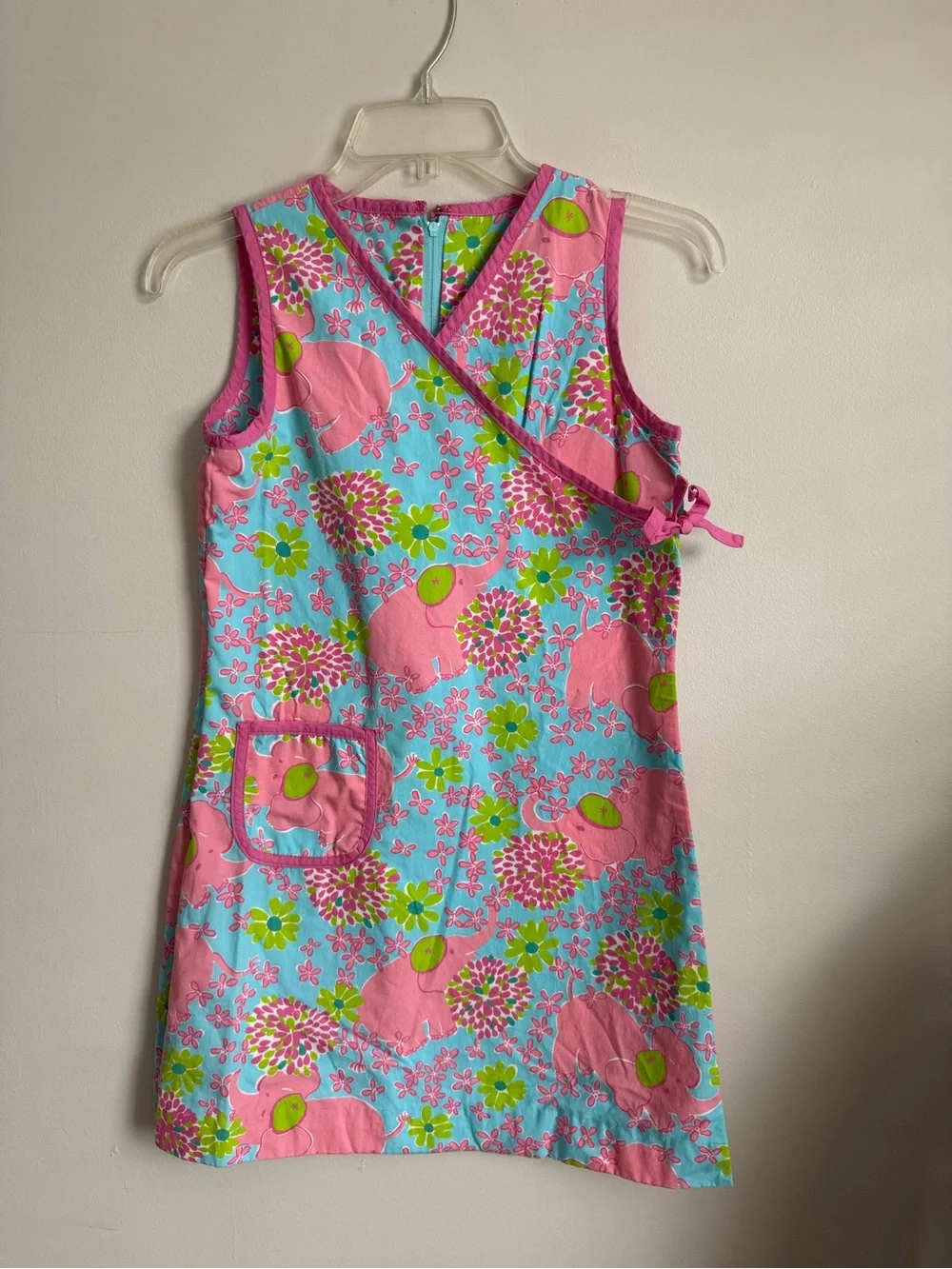 Lilly Pulitzer girls' “Forgot My Trunk” size 12 Sleeveless Shift Dress